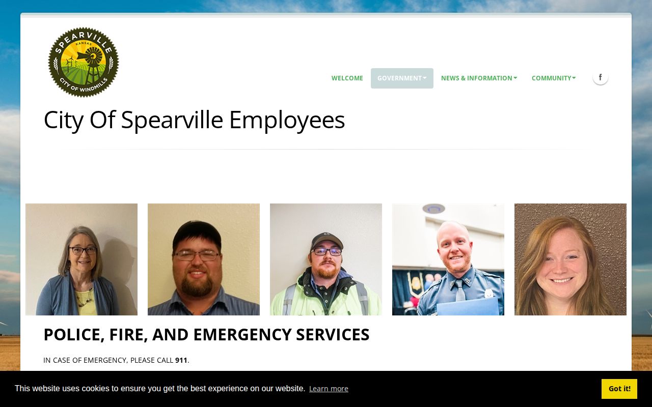 Spearville Police and City Hall contact source for arrest records